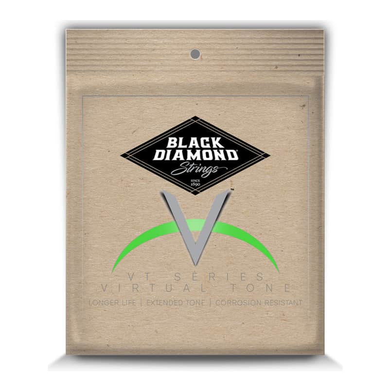 Black Diamond USA Premium Clear Coated Phosphor Bronze Acoustic Guitar Strings - Medium - 13-56 image 1