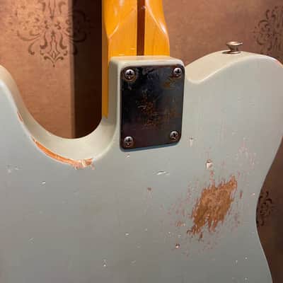 Custom Relic Fender Highway One Telecaster with Maple Fretboard - 2007 - Daphne Blue image 9