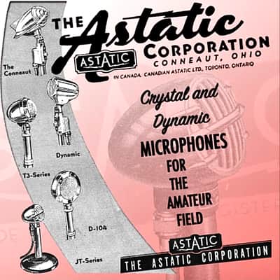 Vintage 1960’s Astatic D-104 HiZ Crystal Microphone-Strong Original MC320 Crystal-Harmonica- Lo Fi-Talkback-CB image 8