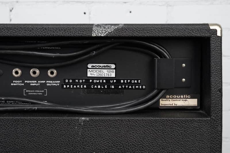 acoustic Model 126 ベース用アンプ Sounds Sick Episode 27: Acoustic 126 (Acoustic Control Corporation