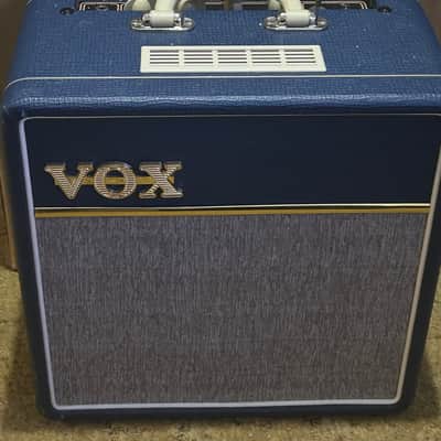 Vox AC4C1-BL Limited Edition 4-Watt 1x10" Guitar Combo 2012 Blue with Tygon Cloth image 1