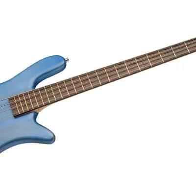 Warwick RockBass Streamer Standard, 4-String - Ocean Blue Transparent Satin image 2