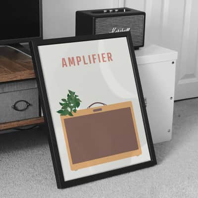 Fender Amplifier Print - Guitar Amp Poster, A3 Size image 2