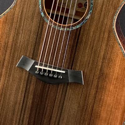 2025 Taylor Custom “B. Taylor” Grand Auditorium 12-Fret • Bob Taylor Designed • Stripy Sinker Redwood • Figured Blackwood • Running Horses • Serial #1205095104 image 4