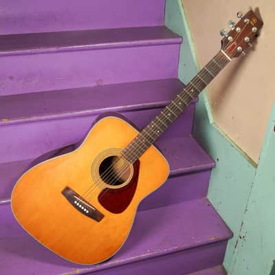 1970s Yamaha FG-200 Jumbo Acoustic Guitar (VIDEO! Fresh Work, Ready)