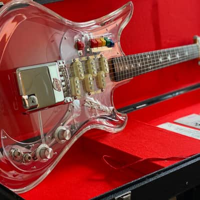 Very Rare Museum Grade 1990's Japanese Teisco Spectrum 5 Acrylic with OHSC. 100 built Worldwide image 6