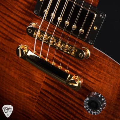 Gibson Custom Shop Made 2 Measure Les Paul Custom Figured Orange Widow 10.0 #CS600375 image 13