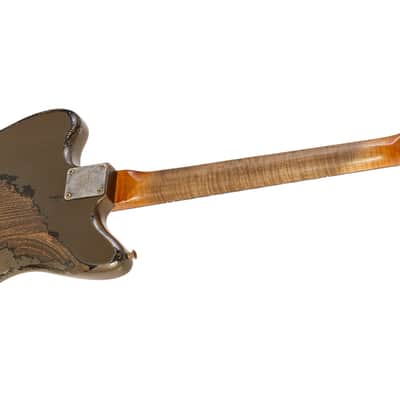 Fender Custom Shop Masterbuilt (Dale Wilson) Custom '59 Jazzmaster Heavy Relic Charcoal Frost Metallic Over Black (One of a Kind) #CZ557907 image 13