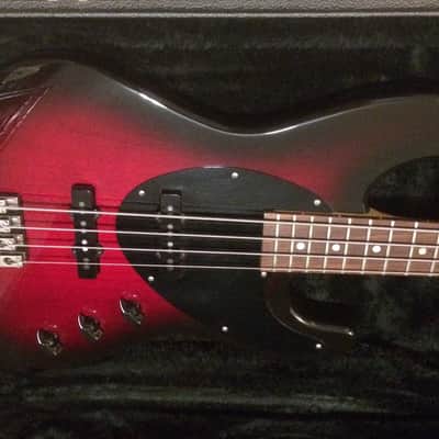 USA Hamer Cruise Bass 1996 Black Cherry Burst w/ 2 Tek Bridge & Seymour Duncan Pickups image 2
