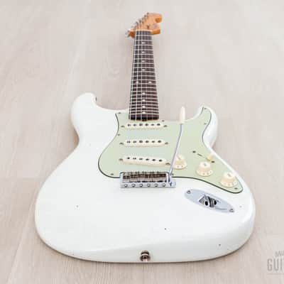 2023 Fender Custom Shop Limited Edition 1959 Special Stratocaster Journeyman Relic Olympic White w/ Case, CoA image 10
