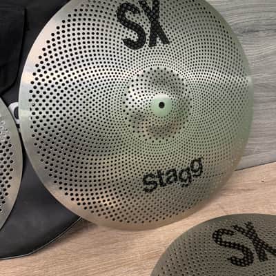 Stagg SXM SET 4-Piece Silent Cymbal Set For Practice with Gig Bag #3295 image 2