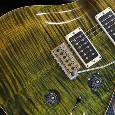 2015 PRS 30th Anniversary Custom 24 10 Top Electric Guitar Flamed Jade + OHSC image 4