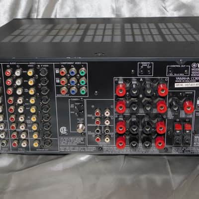 Yamaha HTR-5790 receiver with phono input pre outs and remote image 5