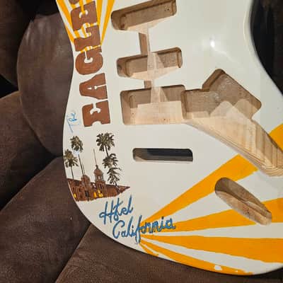 Custom Hand painted guitar Body-album cover art - one of a kind Stratocaster 2000's - Gloss image 5