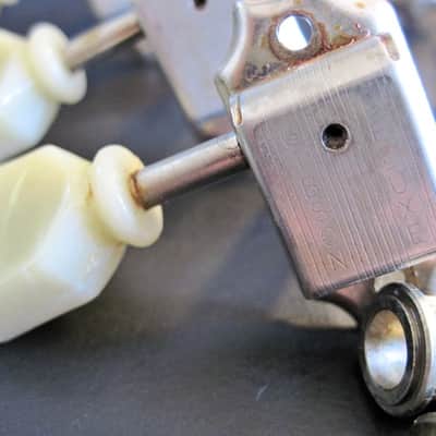 Gibson Kluson Deluxe Single Ring Keystone Tuners Aged Nickel from Les Paul R9 1959 Historic Reissue image 1