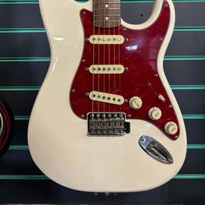 Squier Pro-Tone Stratocaster Olympic White 1997 Electric Guitar image 4