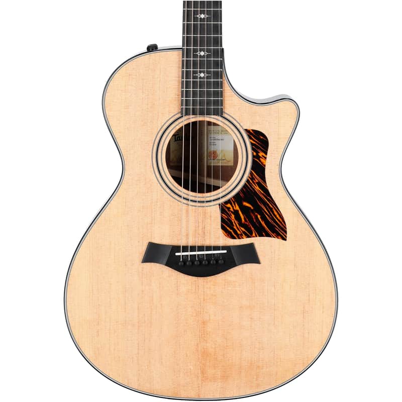 Taylor 312ce V2 Grand Concert Acoustic-Electric Guitar (with Case), Natural image 1