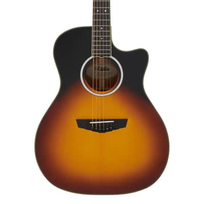 D'Angelico Excel Gramercy Acoustic Electric GA Size Guitar w/Bag, Vintage Sunset image 4