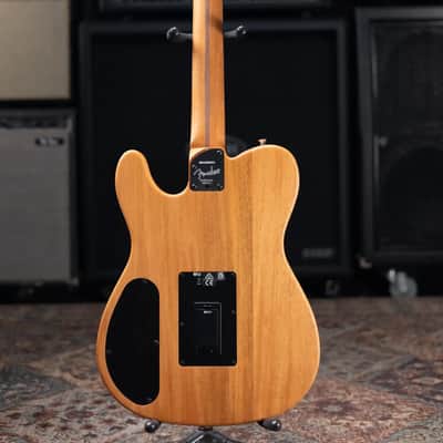 Fender Acoustasonic Player Telecaster Electric Guitar - Brushed Black with Structured Gig Bag image 8