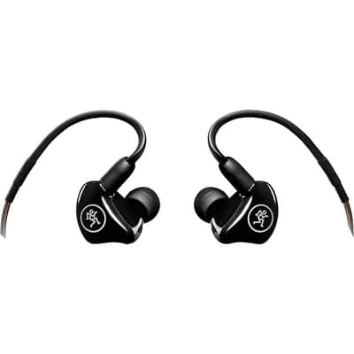 Mackie MP-120 Single Dynamic Driver Professional In-Ear Monitors Regular Black image 3