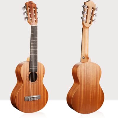 Guitalele Acoustic 28 inch Professional 6 Strings Guitar Ukulele Small Travel Classical Guitar image 3