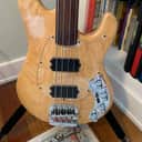 Ernie Ball Music Man Sabre Bass 1983 Natural Unlined Fretless