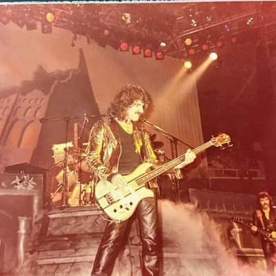 B.C. Rich NJ Eagle 1983 Red Pearl Glitter Sparkle Vintage Electric Bass Guitar Nagoya Japan MIJ Mockingbird Bich Warlock Ironbird image 10