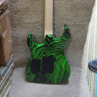 Jackson DK2M DINKY ELECTRIC GUITAR  Slime Green Swirl image 4