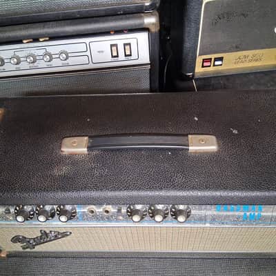 Fender Bassman Head 1968 Silverface "Black Line" Drip Edge / Blackface AB165 Circuit image 5