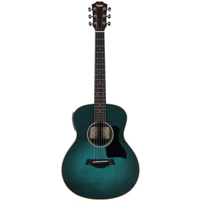 Taylor GS Mini-e Special Edition Mini Grand Symphony Acoustic-Electric Guitar (with Gig Bag), Blue Burst image 4