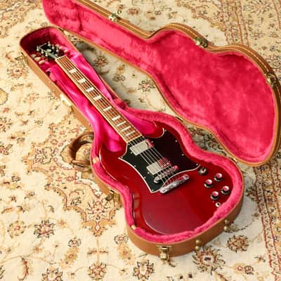Gibson SG Standard Electric Guitar, Cherry Red with Hard Case image 10