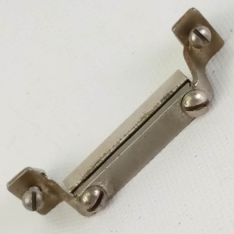 Slingerland 2" Snare Drum Butt Plate Nickel Leedy Vintage 30s Square Block Clamp image 1