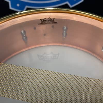 Pearl - 4x14" MSX-1440 Marvin "Smitty" Smith Signature Snare Drum,Copper with Gold-Plated Hardware - 1998 image 17