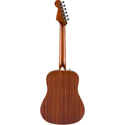 Fender California Standard Redondo Mini with Bag Spruce Sunburst Bundle with Fender Celluloid Guitar Picks, Color Medley Medium 12-Pack, Fender Logo Guitar Strap 2in Logo, Fender Original Tuner Black image 3