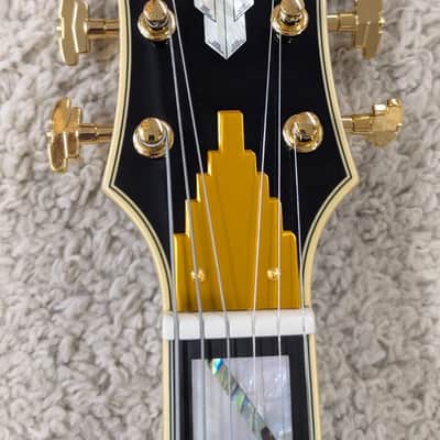 D'Angelico Excel SS Semi-Hollow Body Electric Guitar with Hard Case, Solid Black image 5
