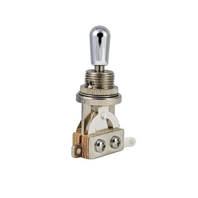 Tesi Premium 3-Way Les Paul Style Pickup Selector Toggle Switch with Metal Switch Tip Chrome