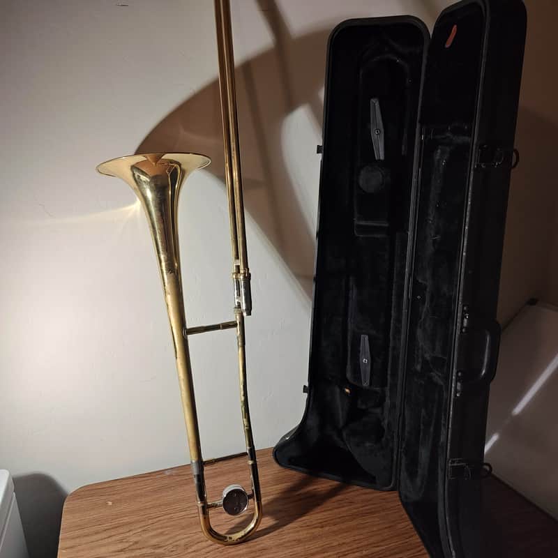 Jupiter JSL332L Student Bb Slide Trombone 2010s - Clear-Lacquered Brass image 1