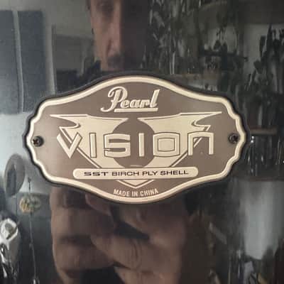 Pearl Vision Birch 2008 - Black Pinstripe wrap - 22, 10, 12, 14, 16 kit image 5
