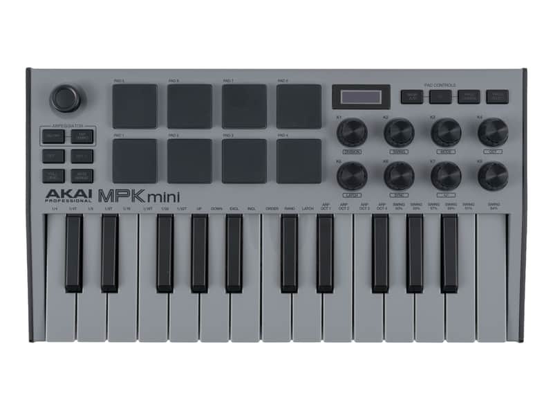 Akai MPK Mini mk3 SE Keyboard Controller (Gray) [USED] image 1