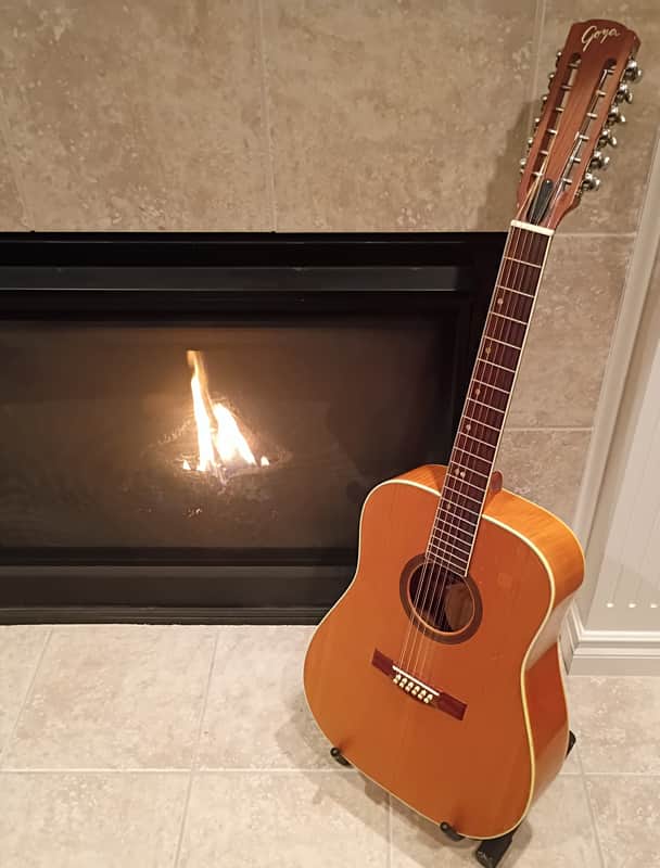 Share 1971 Goya (Levin) GG-5 "Goliath' 12-string guitar and case. Made in Sweden. image 1
