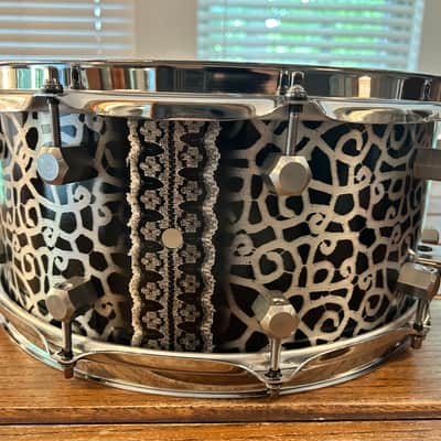 Honest Abe Instruments 3mm Aluminum Shell Custom Snare Drum 6.5x14 - 2025 Paisley-Esque Lacquer finish image 6