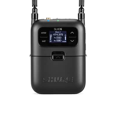 Shure SLXD15 Portable Digital Wireless Bodypack System with SLXD1 Bodypack Transmitter and SLXD5 Single-Channel Portable Receiver - Microphone/Instrument Cable Sold Separately | G58 Band (SLXD15-G58) image 7