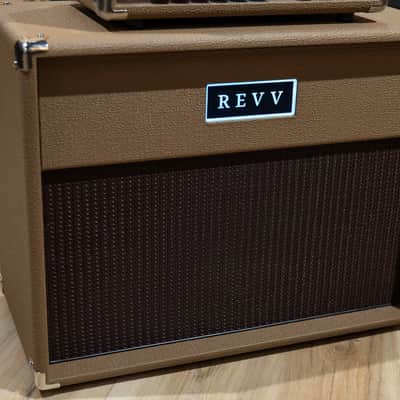 Revv D20 JL Joey Landreth 20/4W Tube Amp Head w/ 1x12 Cab & Speaker Cable –Brown image 11