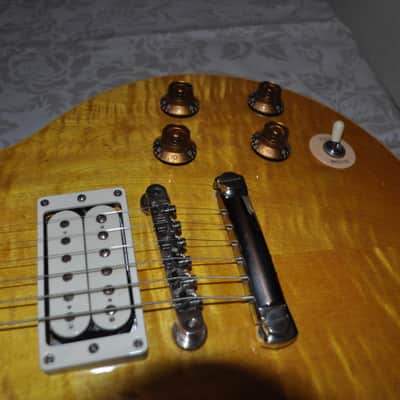 Custom Jam City Guitar by Jim Weyandt Double Cutaway - Flametop image 17