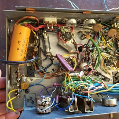 Roberts Small stereo tube amp project chassis 12AX7 6BM8 1640 1960s image 14