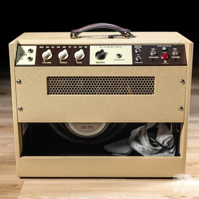 Magnatone Kingston 12W 1x12” Combo Amp w/ Reverb – Blonde w/ Oxblood image 7
