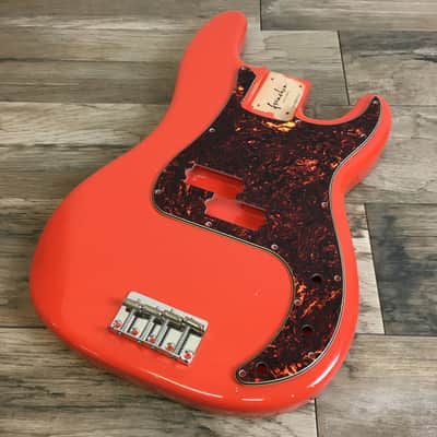 Made to Order - FRANCHIN Jupiter bass body PINO PALLADINO REPLICA Relic Aged Fiesta Red 100% Nitro Lacquer Alder Precision-Bass Style Made in Italy image 5