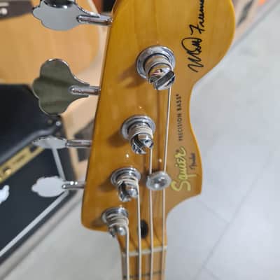 FENDER Squier Matt Freeman Precision Bass Vintage White Basso Elettrico image 2
