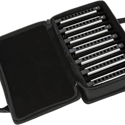Fender Blues Deluxe Harmonica Pack of 7 with Case image 2