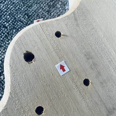 5 String Electric Bass Unfinished Basswood Body image 8